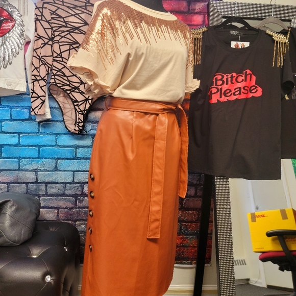 Boa Leather Skirt - Picture 6 of 6